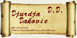 Đurđa Daković vizit kartica